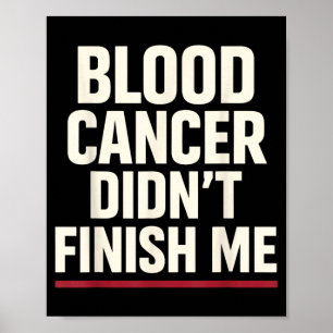 Affiche Sensibilisation au cancer du sang Survivant de leu
