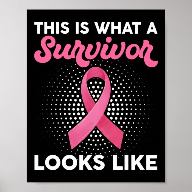Affiche Sensibilisation au cancer du sein à quoi ressemble (Devant)