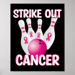Affiche Sensibilisation au cancer du sein - Bowling Pink