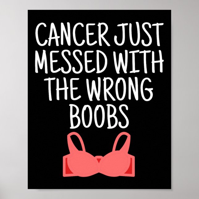 Affiche Sensibilisation au cancer du sein Cancer Messagé A (Devant)