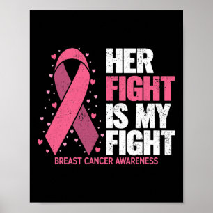 Affiche Sensibilisation au cancer du sein Chemises Sa Lutt