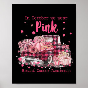 Affiche Sensibilisation Au Cancer Du Sein En Octobre Nous