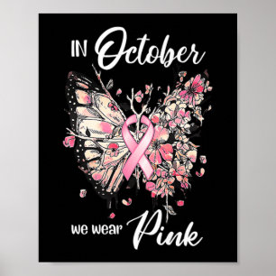 Affiche Sensibilisation Au Cancer Du Sein En Octobre Nous