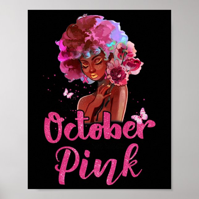 Affiche Sensibilisation Au Cancer Du Sein En Octobre Nous  (Devant)