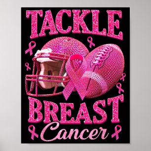 Affiche Sensibilisation au cancer du sein en octobre porte