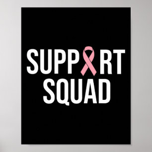 Affiche Sensibilisation au cancer du sein familial Soutien