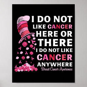 Affiche Sensibilisation au cancer du sein Je n'aime pas le