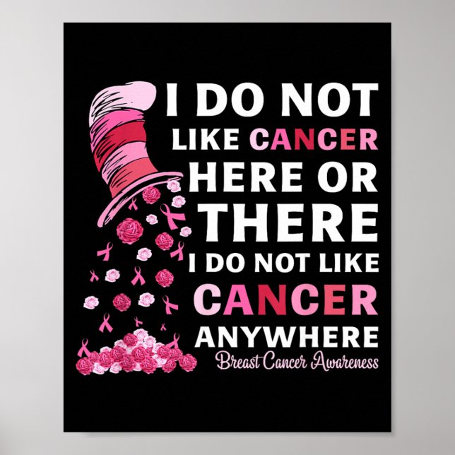 Affiche Sensibilisation au cancer du sein Je n'aime pas le (Devant)