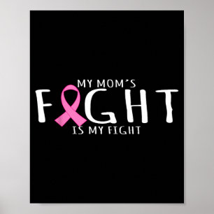Affiche Sensibilisation au cancer du sein - le combat de m