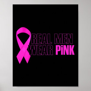 Affiche Sensibilisation au cancer du sein Les vrais hommes