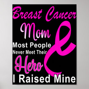 Affiche Sensibilisation au cancer du sein Mère Guerrier du