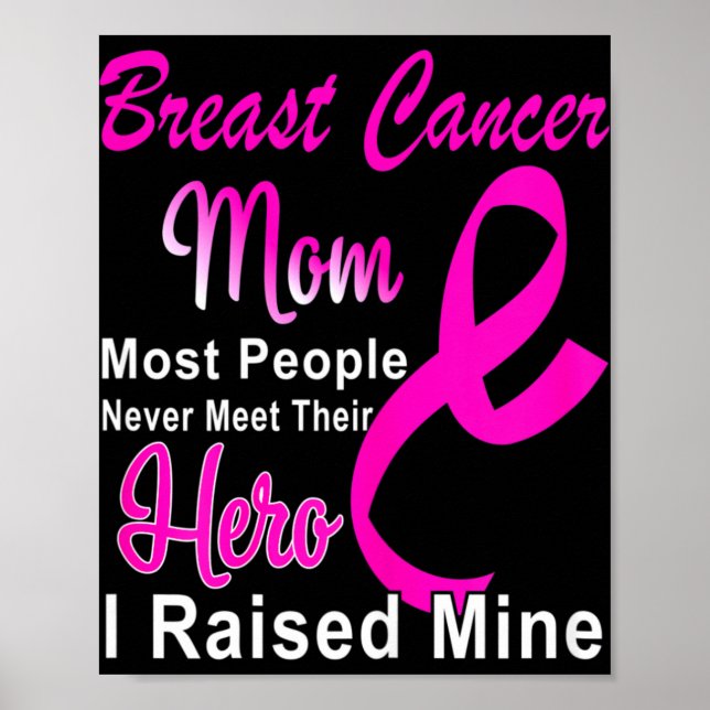 Affiche Sensibilisation au cancer du sein Mère Guerrier du (Devant)