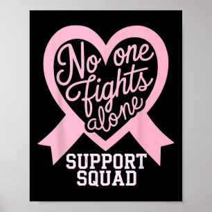 Affiche Sensibilisation au cancer du sein Personne ne comb