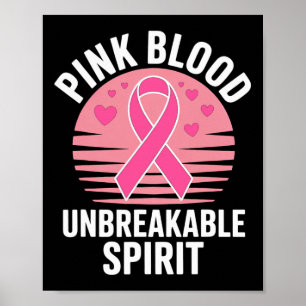 Affiche Sensibilisation au cancer du sein rose octobre. Da