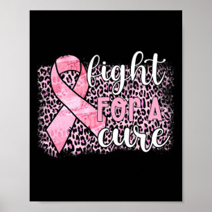 Affiche Sensibilisation au cancer du sein Ruban rose
