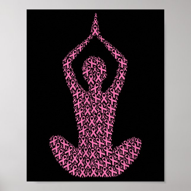 Affiche Sensibilisation au cancer du sein Ruban rose &amp; (Devant)