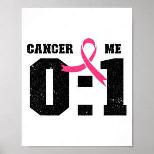Affiche Sensibilisation au cancer du sein Ruban rose - Me