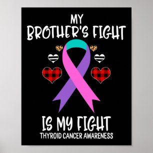 Affiche Sensibilisation au cancer La lutte de mon frère es