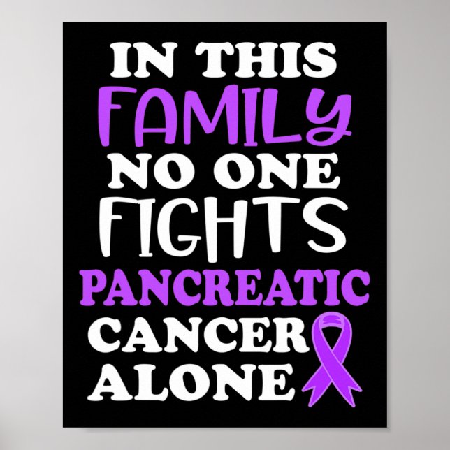 Affiche Sensibilisation Au Cancer Pancréatique Dans Cette  (Devant)