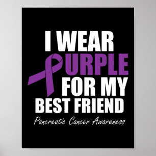 Affiche Sensibilisation au cancer pancréatique Je porte le
