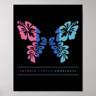 Affiche Sensibilisation au cancer Soutien au cancer du thy