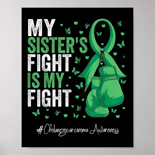 Affiche Sensibilisation au cholangiocarcinome de la Soeur  (Devant)