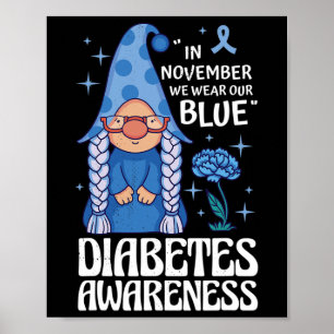 Affiche Sensibilisation au diabète. En Novembre Nous Porto