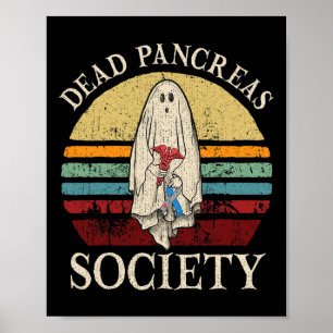 Affiche Sensibilisation au diabète Pancréas mortes Société