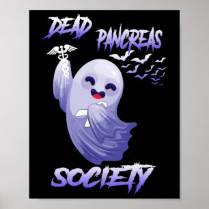 Affiche Sensibilisation au diabète Pancréas mortes Société