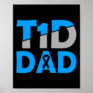 Affiche Sensibilisation au diabète Type 1 - Diabète T1D Pa