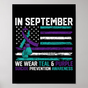 Affiche Sensibilisation au suicide 2024 En septembre nous
