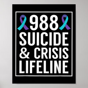 Affiche Sensibilisation au suicide - 988 Chemise - Prévent