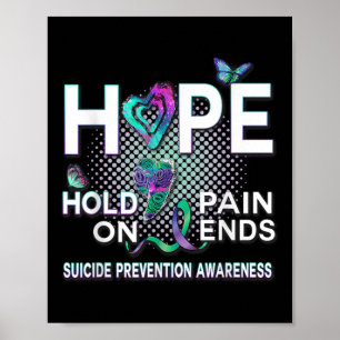 Affiche Sensibilisation au suicide Acronyme de l'espoir Ma