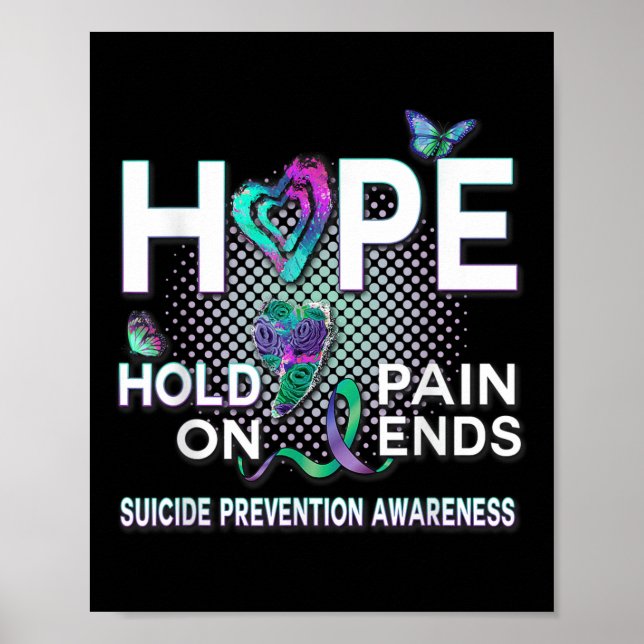 Affiche Sensibilisation au suicide Acronyme de l'espoir Ma (Devant)
