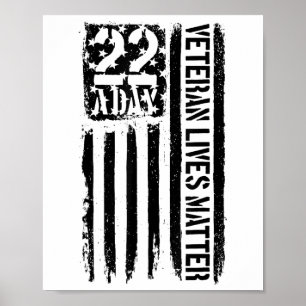 Affiche Sensibilisation au suicide de vétérans Vivent 22 j