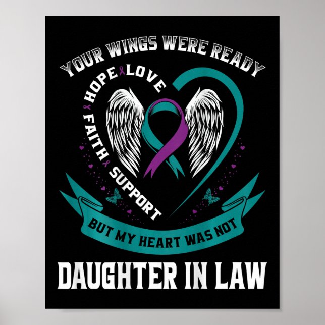 Affiche Sensibilisation Au Suicide En Mémoire De Ma Fille  (Devant)