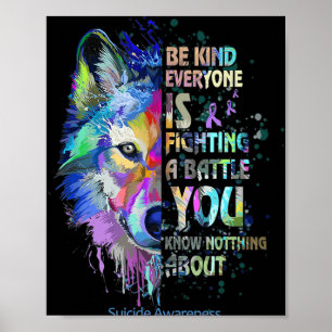 Affiche Sensibilisation Au Suicide Être Comme Tout Le Mond