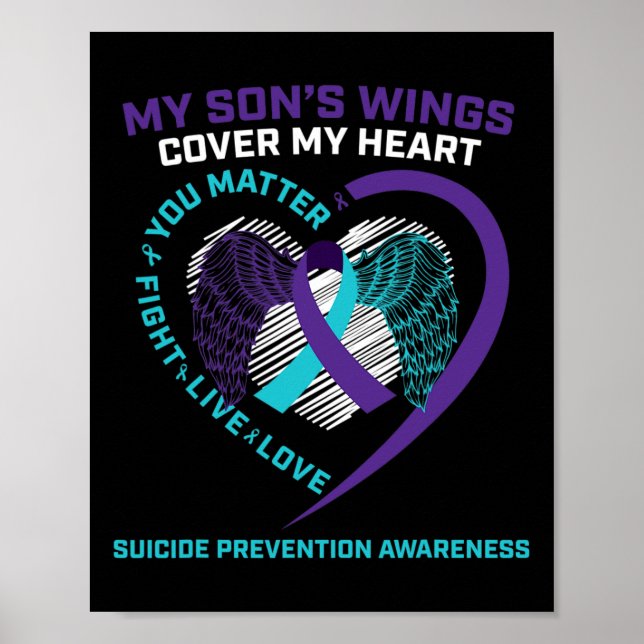 Affiche Sensibilisation au suicide Fils Mémoire aimante Pr (Devant)