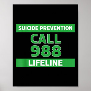 Affiche Sensibilisation au suicide - Prévention Lifeline 9