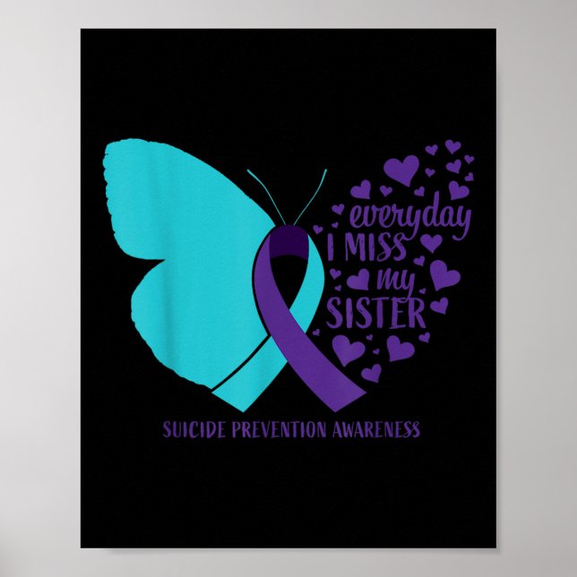 Affiche Sensibilisation au suicide Sœur Mémoire aimante Pr (Devant)