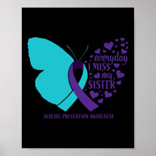 Affiche Sensibilisation au suicide Sœur Mémoire aimante Pr