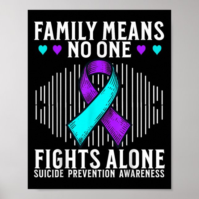 Affiche Sensibilisation au suicide Soutien Mois de la sens (Devant)