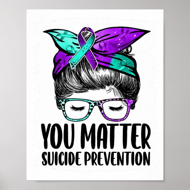 Affiche Sensibilisation au suicide Vous Problème Santé Men (Devant)