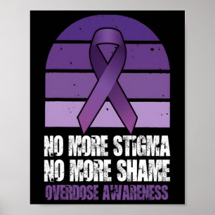 Affiche Sensibilisation au surdosage Plus de stigmatisatio