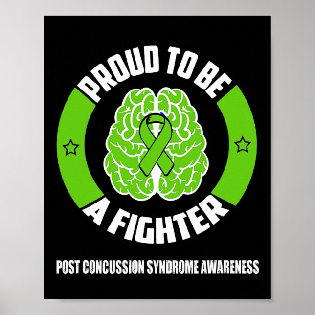 Affiche Sensibilisation Au Syndrome De Concussion Fière D' (Devant)