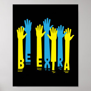 Affiche Sensibilisation au syndrome de Down extra-Down Édu