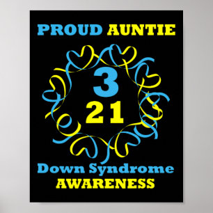 Affiche Sensibilisation au syndrome de Down Fier Tantes