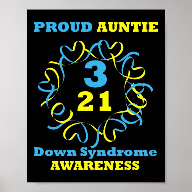Affiche Sensibilisation au syndrome de Down Fier Tantes (Devant)