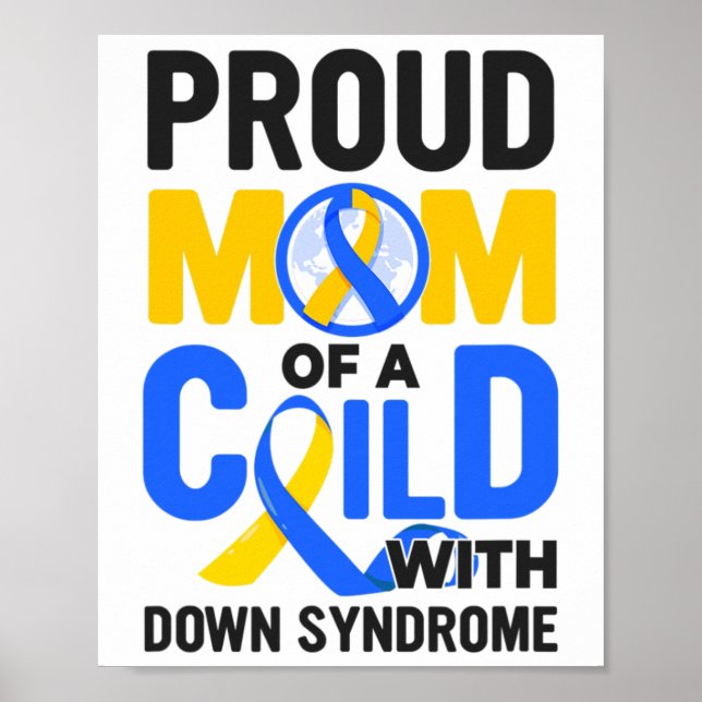 Affiche Sensibilisation au syndrome de Down Fière maman (Devant)