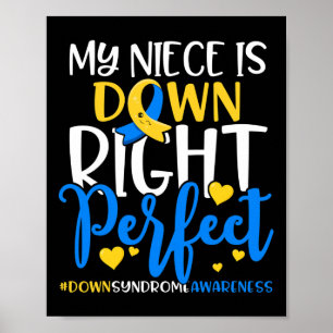 Affiche Sensibilisation Au Syndrome De Down Ma Nièce Est E